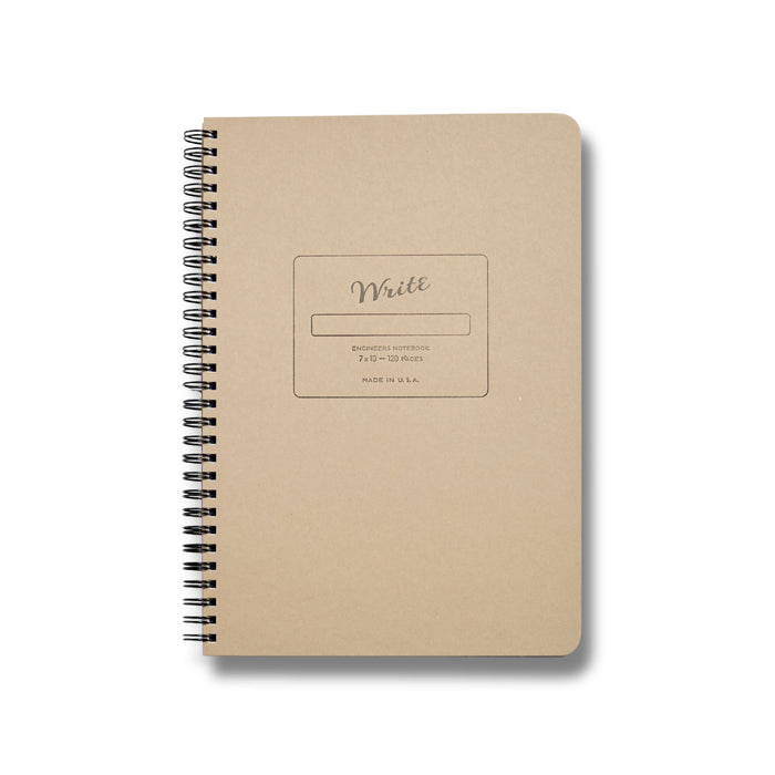 Engineer Notebook on a white background