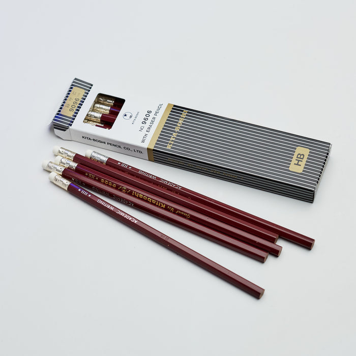 Kita-Boshi 9606 Pencils HB with eraser