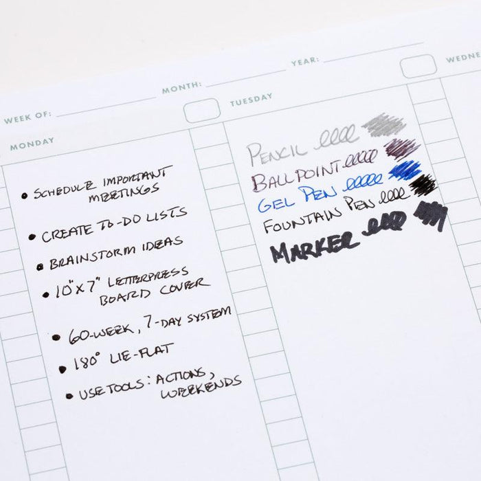 Weekly Planner Notebook: Organize Your Week, Achieve Your Goals