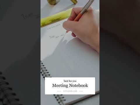 Meeting Notebook  Write Notepads & Co.